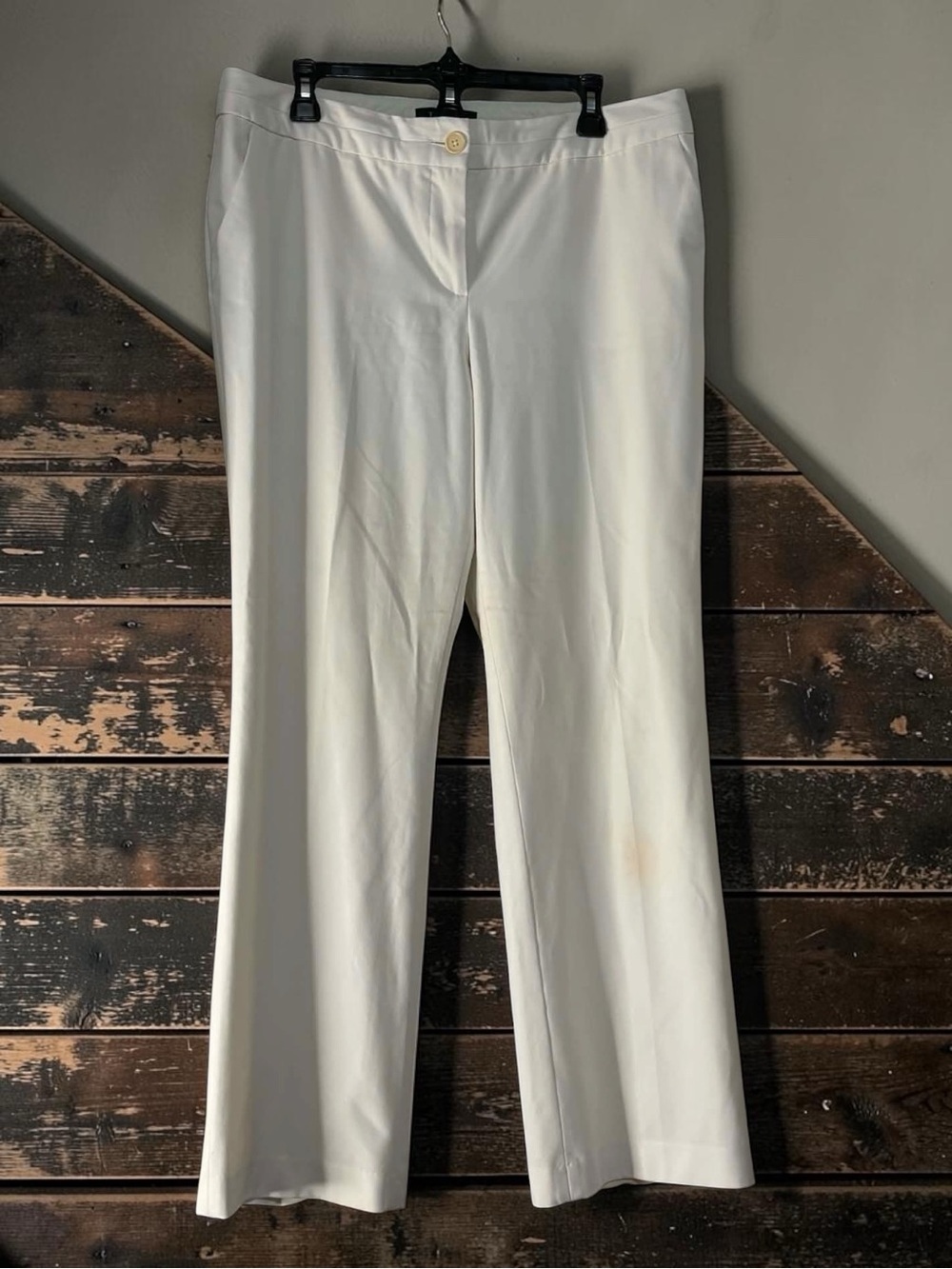 Classic Women's White Straight-Leg Dress Pants Bootcut size 12